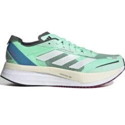 Adidas Adizero Boston 11 Herren Laufschuhe Wettkampf Grün Weiß