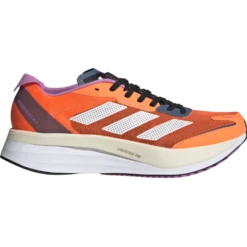 Adidas Adizero Boston 11 Herren Wettkampf Laufschuh Orange Lila