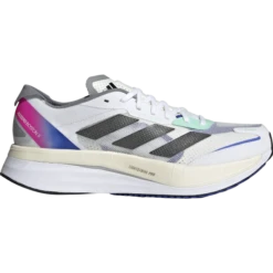 Adidas Adizero Boston 11 Herren Laufschuhe Weiß Pink Blau