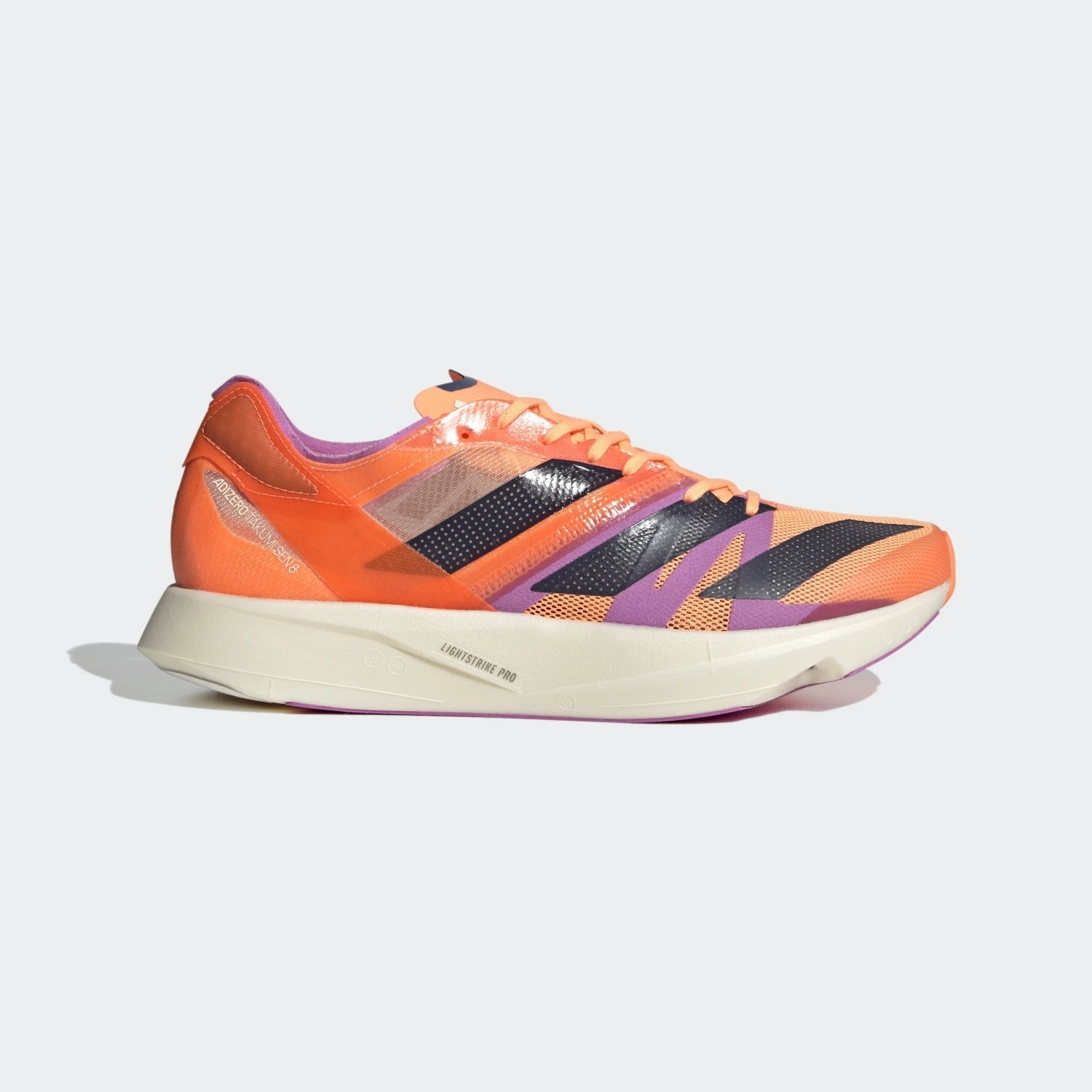 Adidas Adizero Takumi Sen 8 Herren Wettkampf Laufschuhe Orange Lila – Bild 6