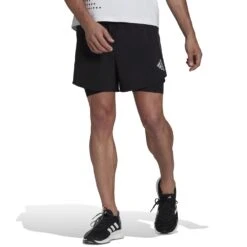Adidas Designed 4 Running 2in1 Short Herren Laufhose Schwarz
