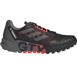 Adidas Terrex Agravic Flow 2 GTX Herren Trail-Runningschuhe Schwarz Grau Rot