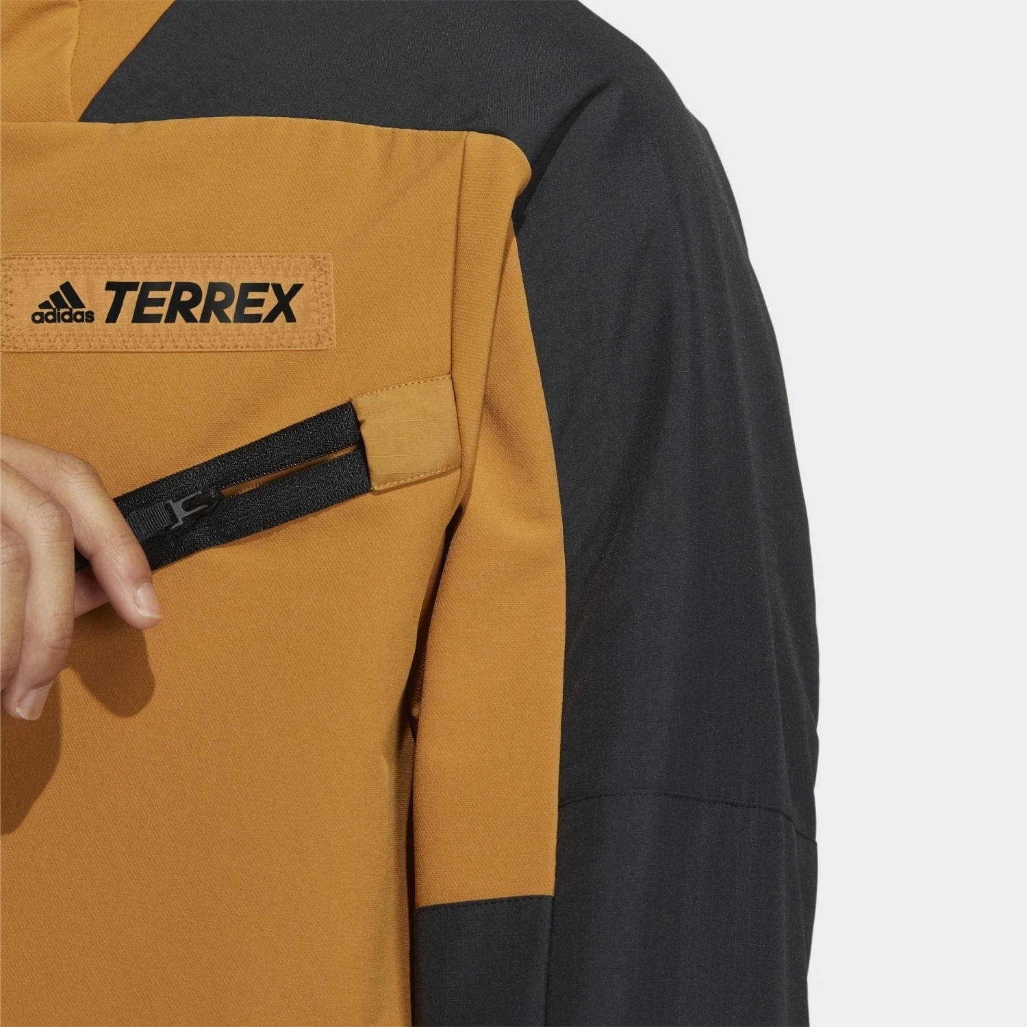 Adidas Terrex Utilitas Softshelljacke Herren Outdoorjacke Braun Schwarz – Bild 5