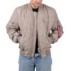 Alpha Industries MA-1 ALS Jacket Herren Bomberjacke Beige
