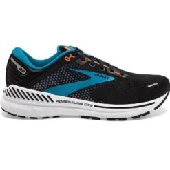 Brooks Adrenaline GTS 22 Herren Laufschuhe Schwarz Blau Orange