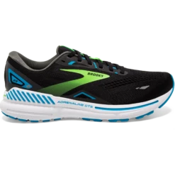 Brooks Adrenaline GTS 23 Herren Laufschuhe Stabil Schwarz Grün Blau