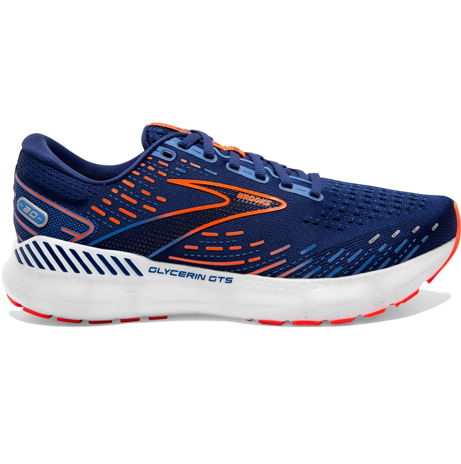 Brooks Glycerin GTS 20 Herren Laufschuhe Blau Orange