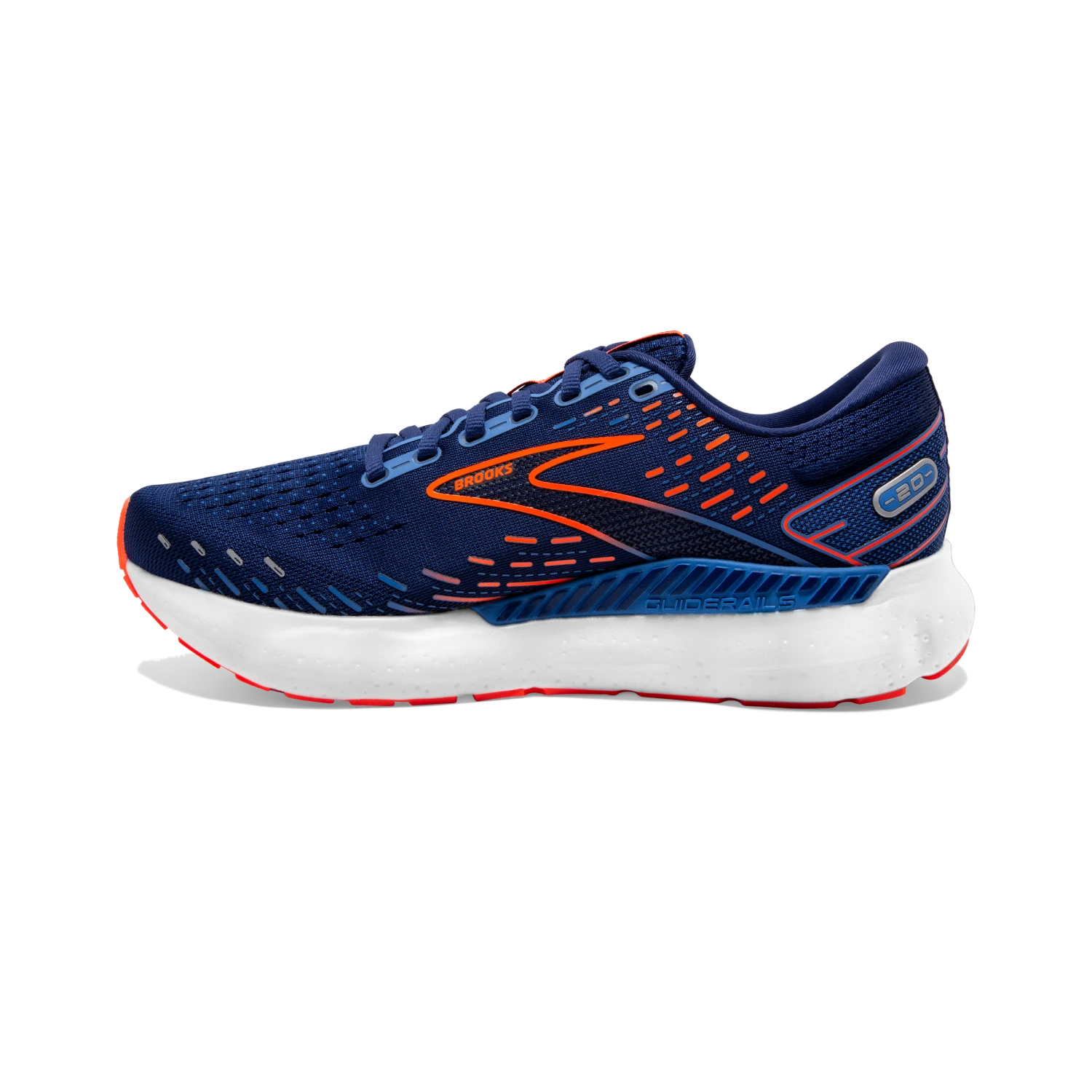 Brooks Glycerin GTS 20 Herren Laufschuhe Blau Orange – Bild 6