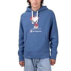 Champion Hooded Sweatshirt Herren Kapuzenpullover Blau