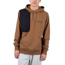 Columbia Field Roc Heavyweight Hoodie Herren Kapuzenpullover Braun Schwarz
