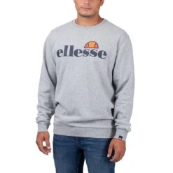 Ellesse Small Logo Succiso Sweatshirt Herren Pullover Grau