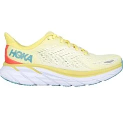 Hoka One One Clifton 8 Damen Laufschuhe Gelb
