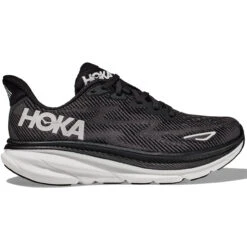 Hoka One One Clifton 9 Herren Laufschuhe Neutral Schwarz Weiß