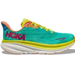 Hoka One One Clifton 9 Herren Laufschuhe Neutral Grün Gelb