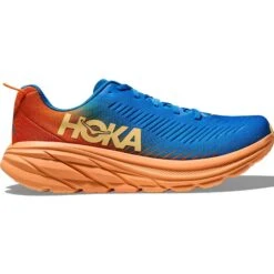 Hoka One One Rincon 3 Herren Laufschuhe Neutral Blau Orange Rot