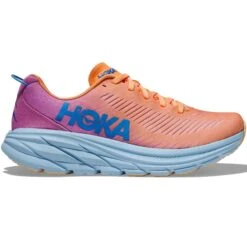 Hoka One One Rincon 3 Damen Laufschuhe Neutral Orange Pink Blau