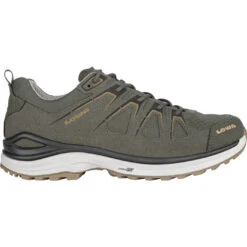 Lowa Innox EVO GTX Low Herren Wanderschuhe Dunkelgrün Beige