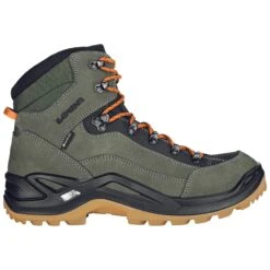 Lowa Renegade GTX Mid Herren Wanderschuhe Grün Orange