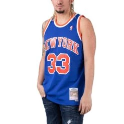 Mitchell & Ness NBA Swingman Jersey Herren Trikot Chicago Bulls #33 Ewing