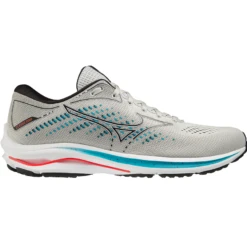 Mizuno Wave Rider 25 Herren Laufschuhe Hellgrau Blau Rot