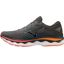 Mizuno Wave Sky 6 Herren Laufschuhe Stabil Grau Orange