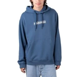 Napapijri B-Box Hoodie Herren Kapuzenpullover Blau