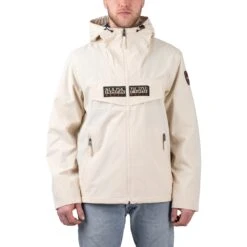 Napapijri Rainforest Open Summer Jacket Herren Regenjacke Creme