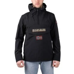 Napapijri Rainforest Pocket Summer Jacket Herren Regenjacke Schwarz