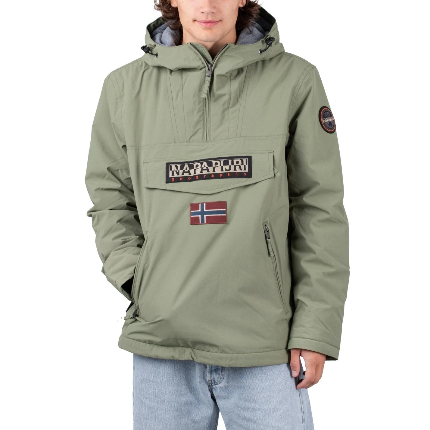 Napapijri Rainforest Winter Pocket Jacket Herren Wasserabweisende Winterjacke Grün