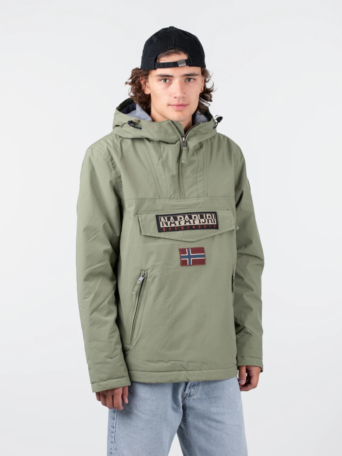 Napapijri Rainforest Winter Pocket Jacket Herren Wasserabweisende Winterjacke Grün – Bild 2