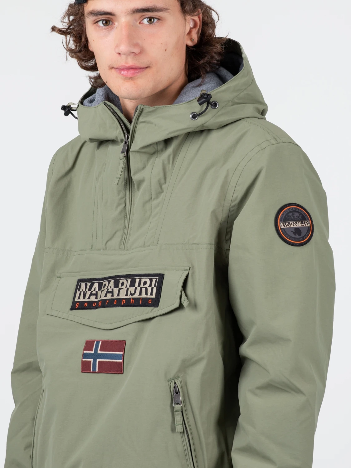 Napapijri Rainforest Winter Pocket Jacket Herren Wasserabweisende Winterjacke Grün – Bild 3