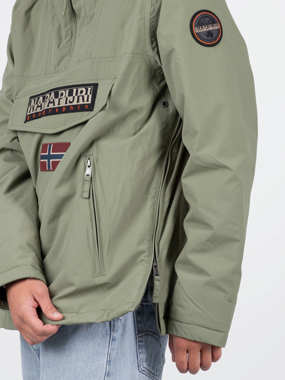 Napapijri Rainforest Winter Pocket Jacket Herren Wasserabweisende Winterjacke Grün – Bild 6