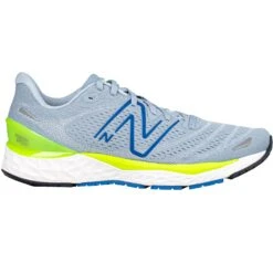 New Balance Fresh Foam Solvi V4 Herren Laufschuhe Neutral Grau Blau Neongelb