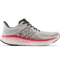 New Balance Fresh Foam X 1080 V12 Herren Laufschuhe Neutral Hellgrau Rot