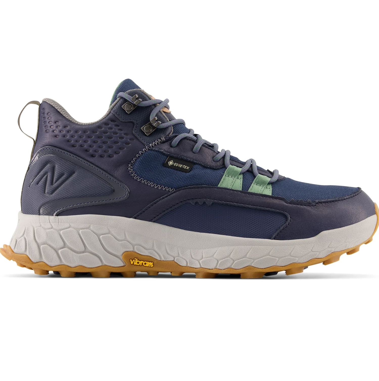 New Balance Fresh Foam X Hierro Mid GTX Herren Trail-Runningschuhe Dunkelblau Grün