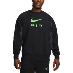 Nike Air Crew Sweater Herren Pullover Schwarz Grau Grün