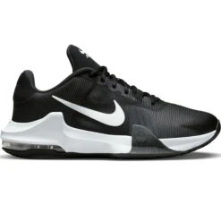 Nike Air Max Impact 4 Herren Basketballschuhe Schwarz Weiß Grau