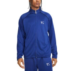Nike Air Poly-Knit Jacket Herren Trainingsjacke Blau Weiß