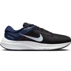 Nike Air Zoom Structure 24 Herren Laufschuh Stabil Schwarz Grau Dunkelblau