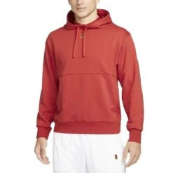 Nike Court Fleece Hoodie Herren Kapuzenpullover Rot