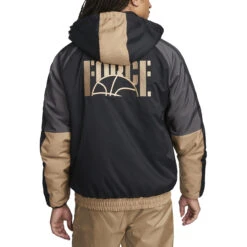 Nike DNA Basketball Jacket Herren Kapuzenjacke Schwarz Grau Beige