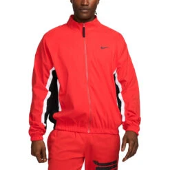 Nike DNA Basketball Jacket Herren Trainingsjacke Rot Schwarz