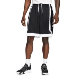 Nike Dri-FIT Elite Basketball Shorts Herren Kurze Basketballhose Schwarz Weiß