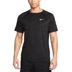 Nike Dri-FIT Ready Short-Sleeve Tee Herren Kurzarm Trainingsshirt Schwarz