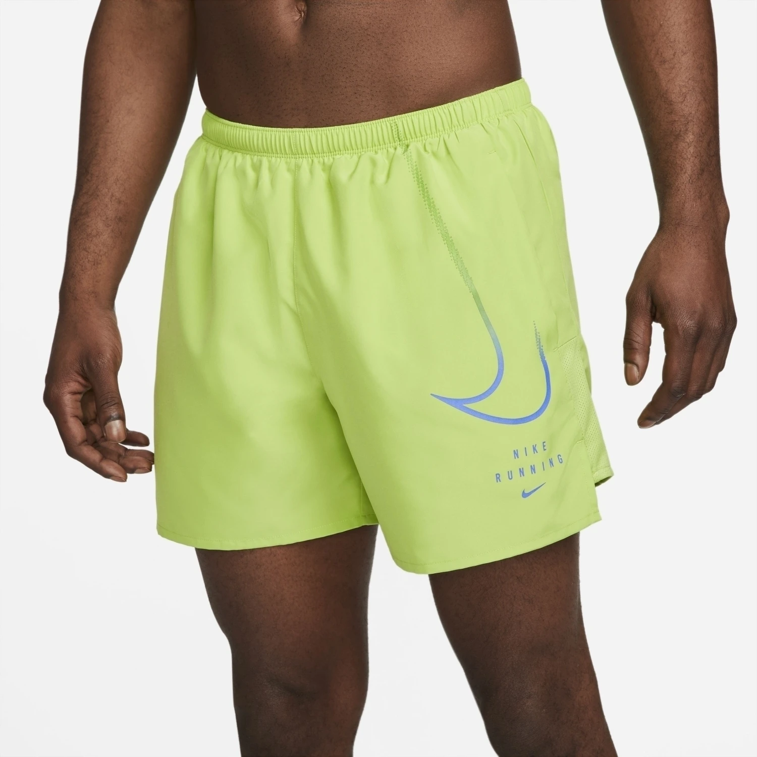 Nike Dri-Fit Run Division Challenger Shorts Herren Laufhose Grün Blau – Bild 4