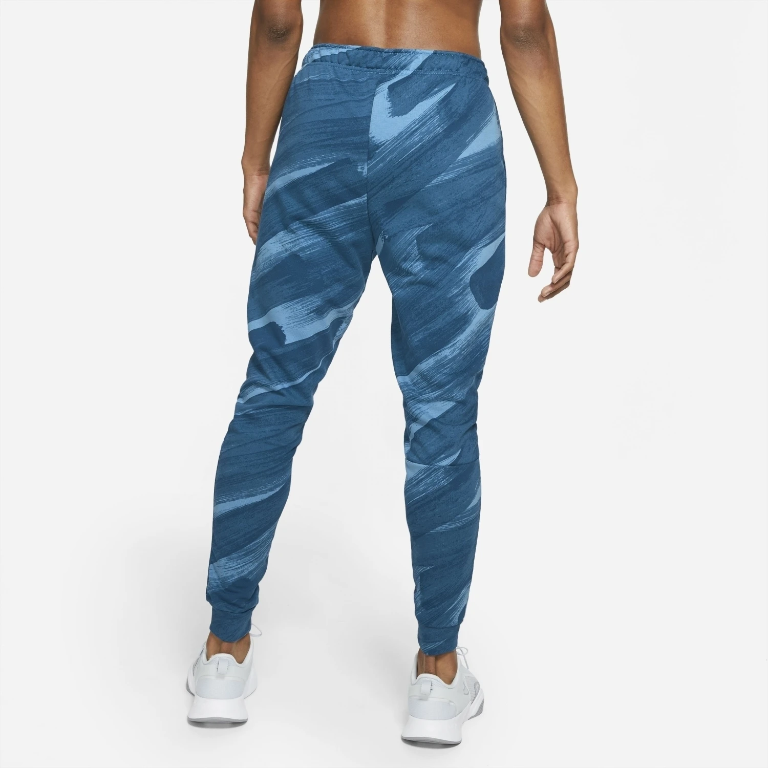 Nike Dri-Fit Sport Clash Tights Herren Trainingshose Blau Gelb – Bild 3