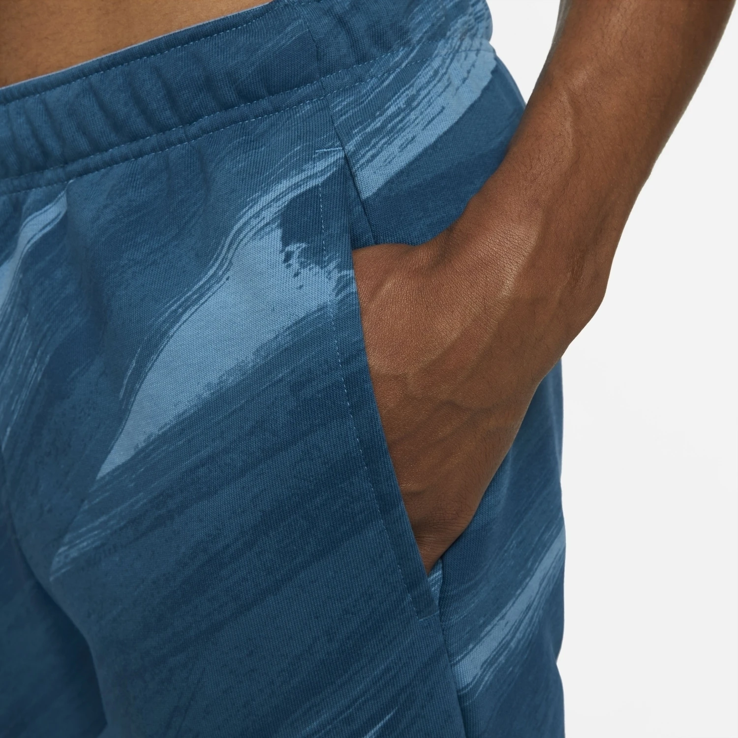 Nike Dri-Fit Sport Clash Tights Herren Trainingshose Blau Gelb – Bild 6