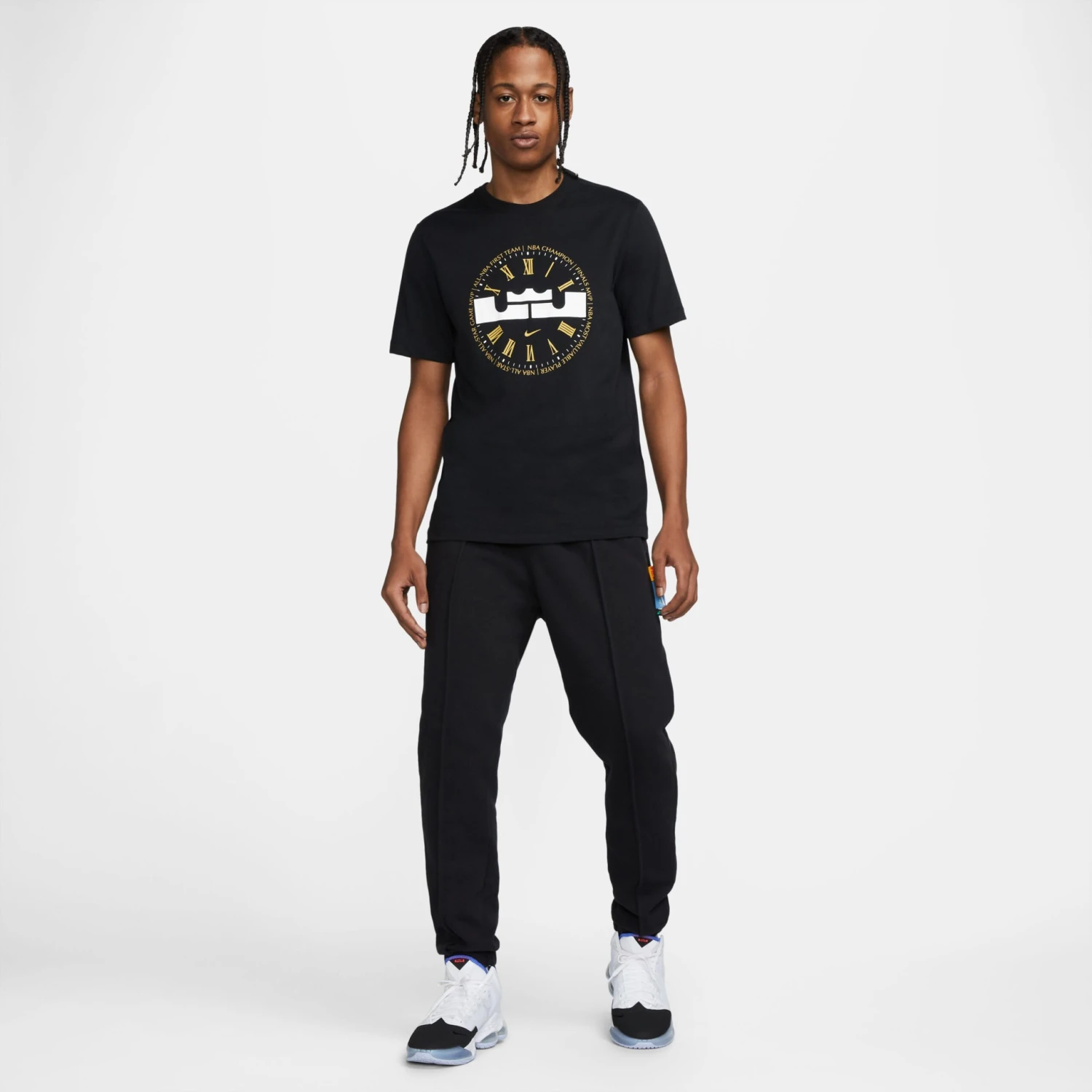 Nike LeBron Nike Dri-FIT Basketball Tee Herren T-Shirt Schwarz – Bild 2