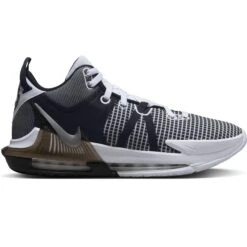 Nike Lebron Witness 7 Herren Basketballschuhe Weiß Silber Schwarz