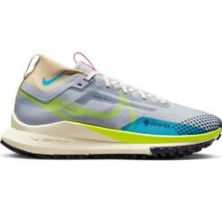 Nike Pegasus Trail 4 GTX Damen Trail-Runningschuhe Grau Blau Gelb
